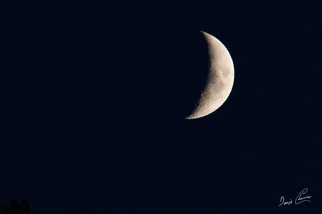 Premier croissant de la lune à Prunay-sur-Essonne septembre 2026